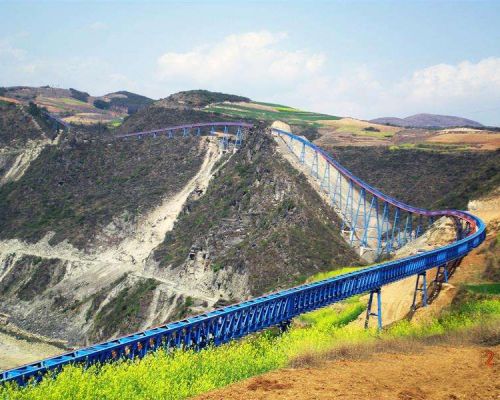 Uzoq masofali samolyot burilish lentasi konveyeri